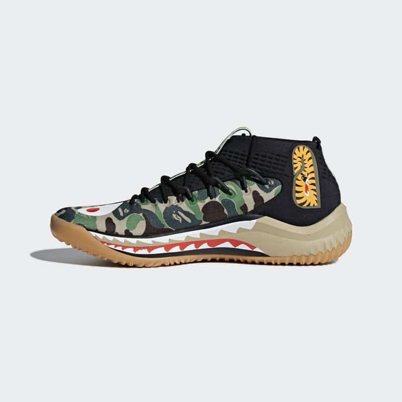 Dame 4 bape hot sale on feet